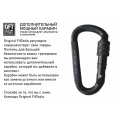 Ремни для функционального тренинга FITTOOLS FT-TSG-PRO профессиональные с дополнительным карабином