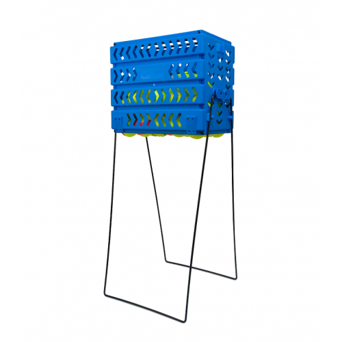 Корзина для мячей Tennis Life 80 Deluxe синяя