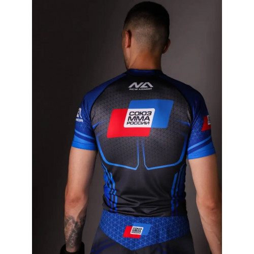 Рашгард New Armor MMA России N1 Синий