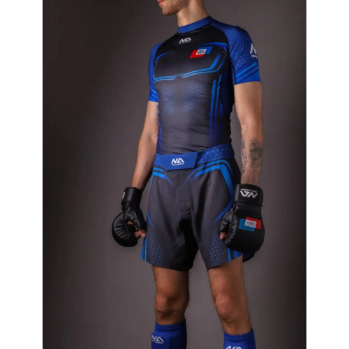 Рашгард New Armor MMA России N1 Синий