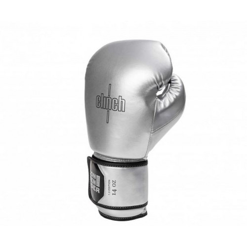 Боксерские перчатки Clinch Contender серебристый