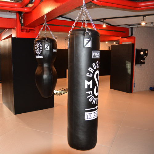 Мешок боксерский  Fighttech "Силуэт" 120х40 кожа  SBL5 
