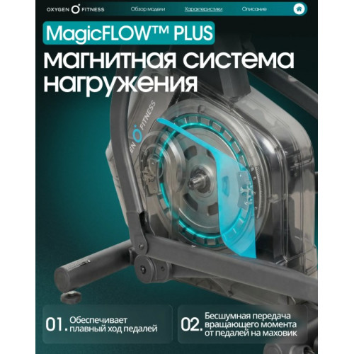 Эллиптический тренажер домашний OXYGEN FITNESS GALENA FLD