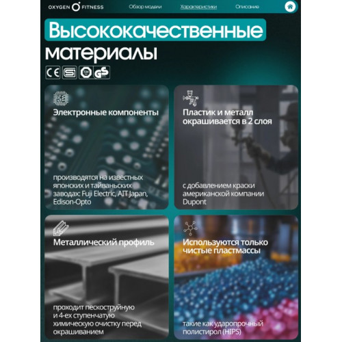Эллиптический тренажер домашний OXYGEN FITNESS MINT