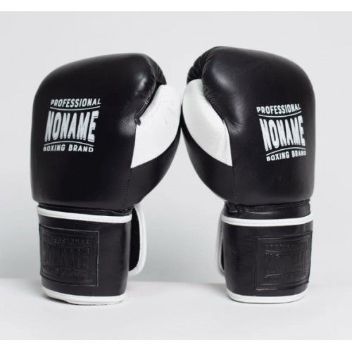 Боксерские перчатки No Name Leather Black White