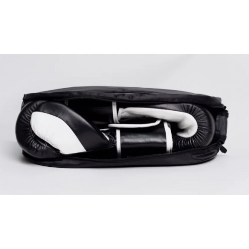 Боксерские перчатки No Name Leather Black White