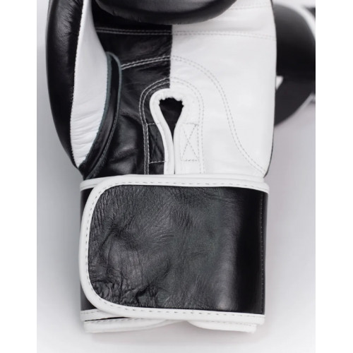 Боксерские перчатки No Name Leather Black White