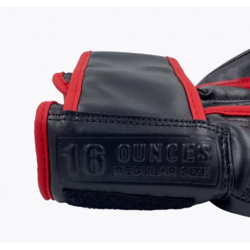 Боксерские перчатки No Name Black Red