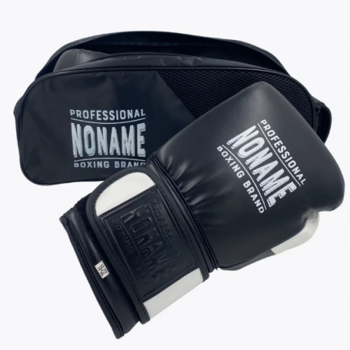 Боксерские перчатки No Name Black White